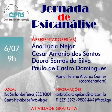 Jornada de Estudos de Psicanálise - 6 de julho